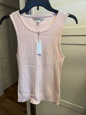 NWT Favorite Daughter Ribbed Tank Top in Pale Pink